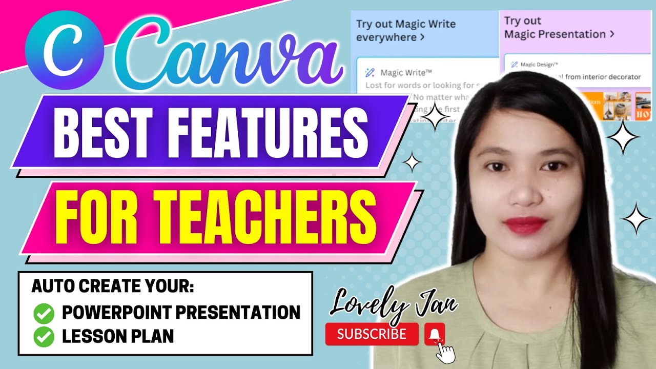 CANVA BEST FEATURES FOR TEACHERS: Magic Presentation and Magic Write