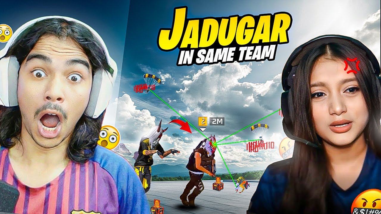 Jadugar on Same Team Prank on Angry Girl Streamer Gone Wrong😱 - Garena freefire