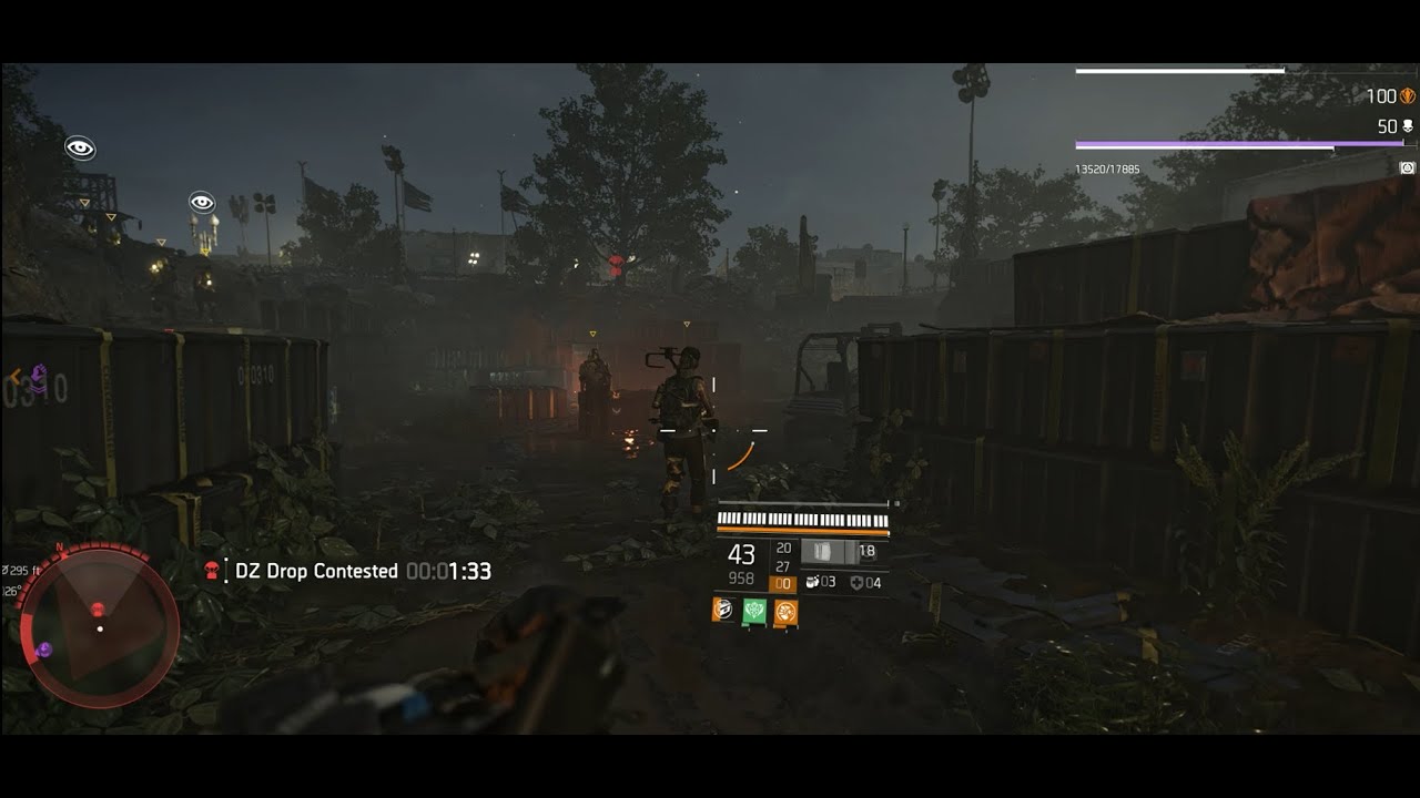 Division 2. Solo Farming in an empty DZ East (No commentary)