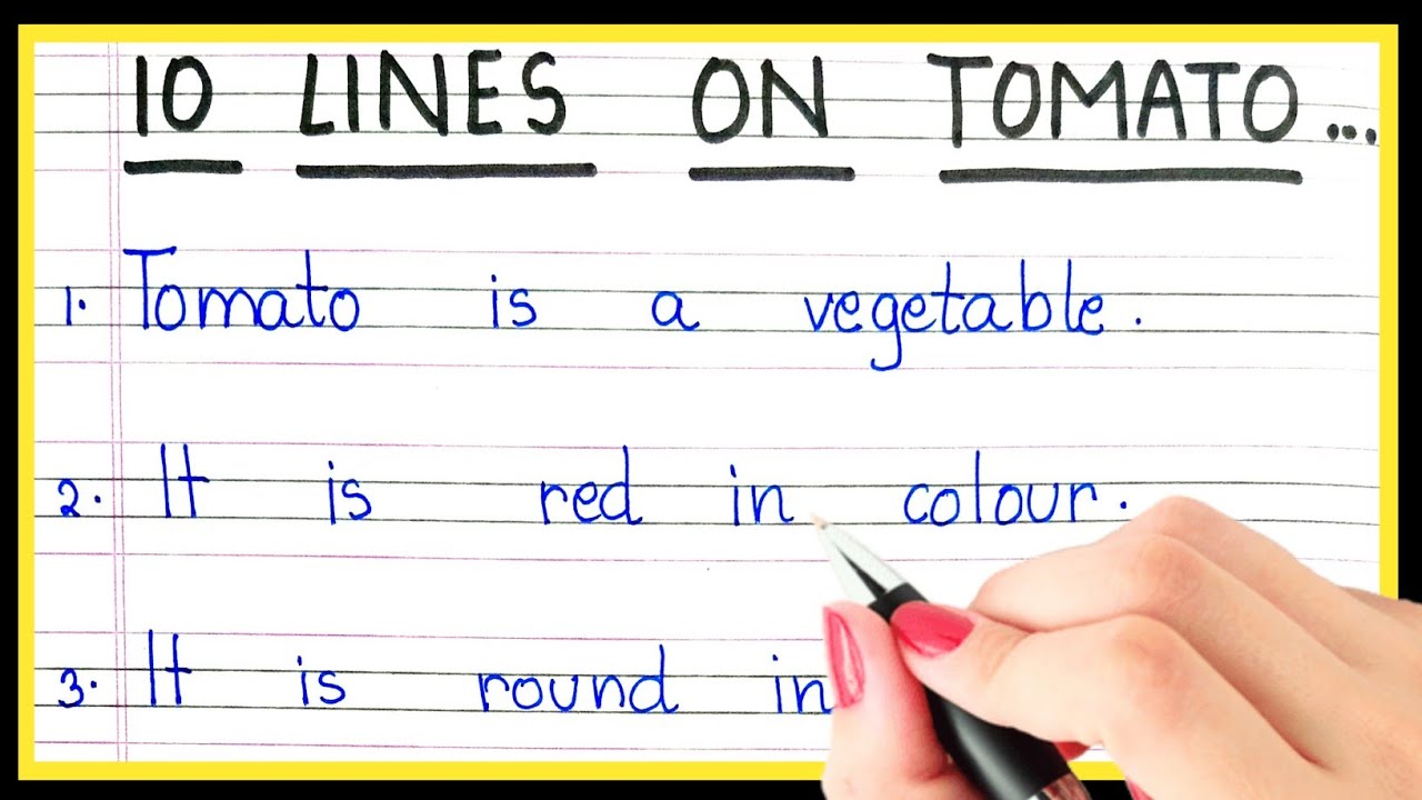 10 lines on Tomato in English | Essay on Tomato in English | Tomato par essay English mein