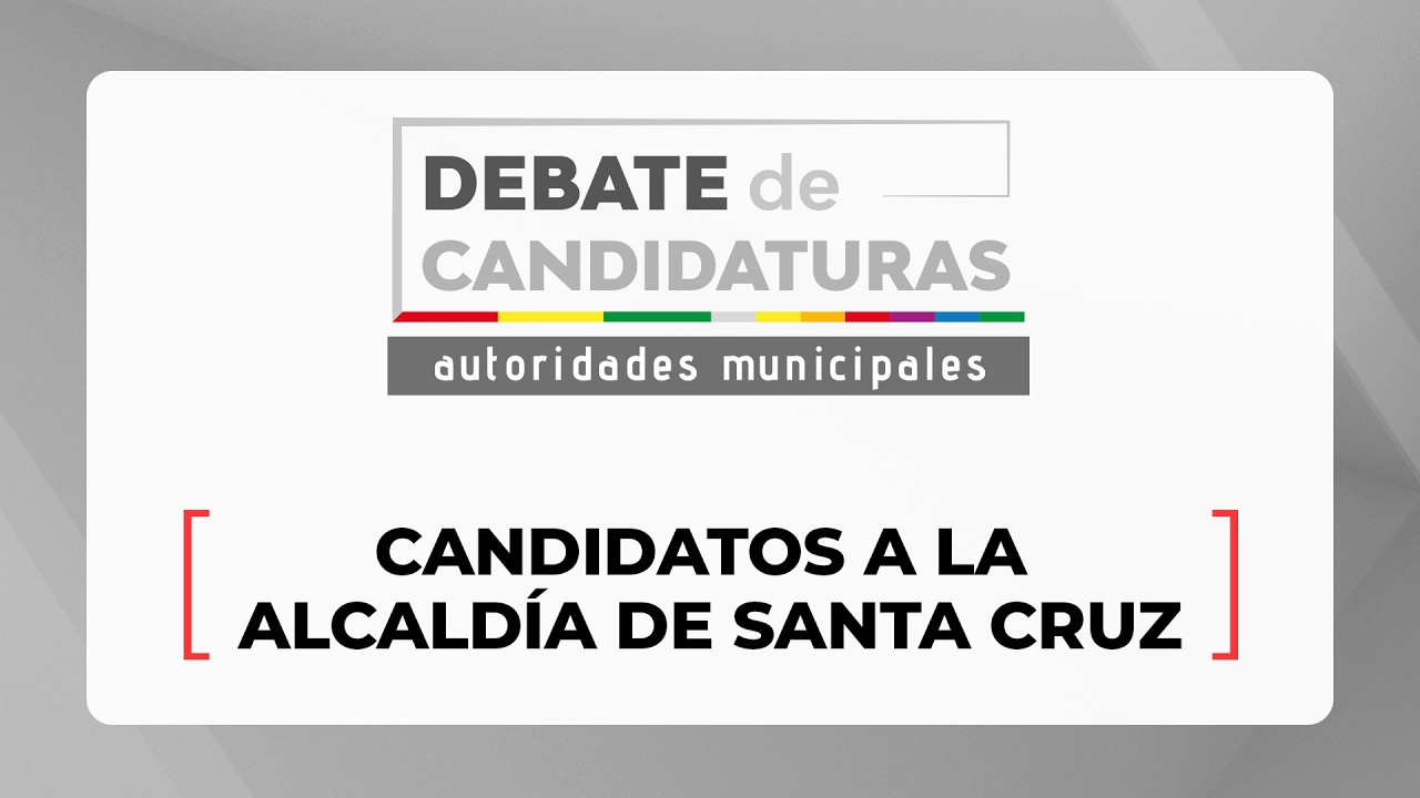 Elecciones Subnacionales: Debate de candidatos a la Alcaldía de Santa Cruz