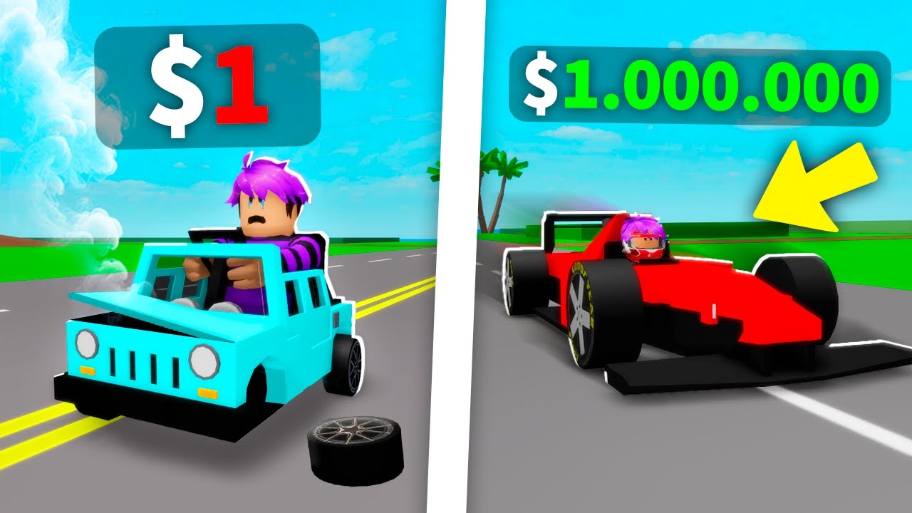 AUTO DE CARRERAS DE $1 vs $1.000.000 en BROOKHAVEN