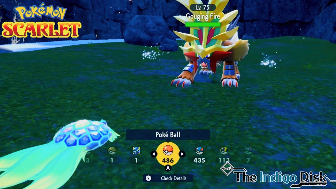 Pokémon Scarlet & Violet - Gouging Fire Paradox & Catching Only Pokéballs - Indigo Disk