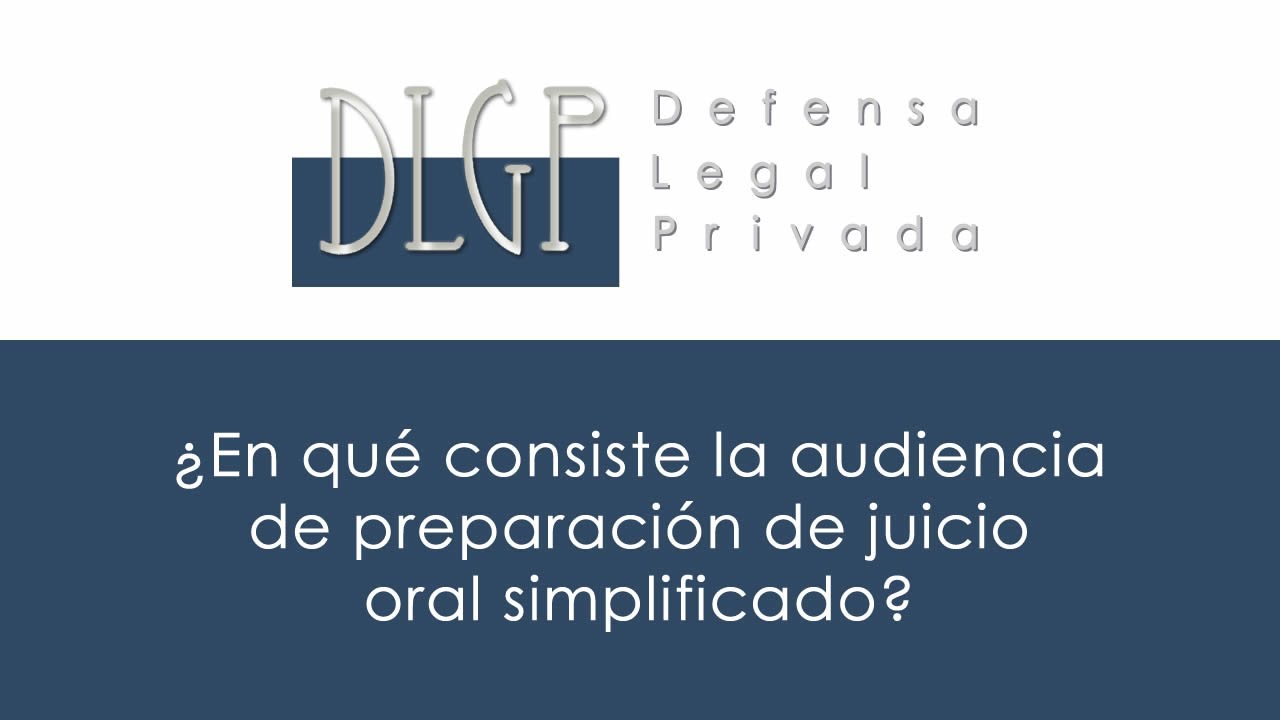 ¿En qué consiste la audiencia de preparación de juicio oral simplificado?