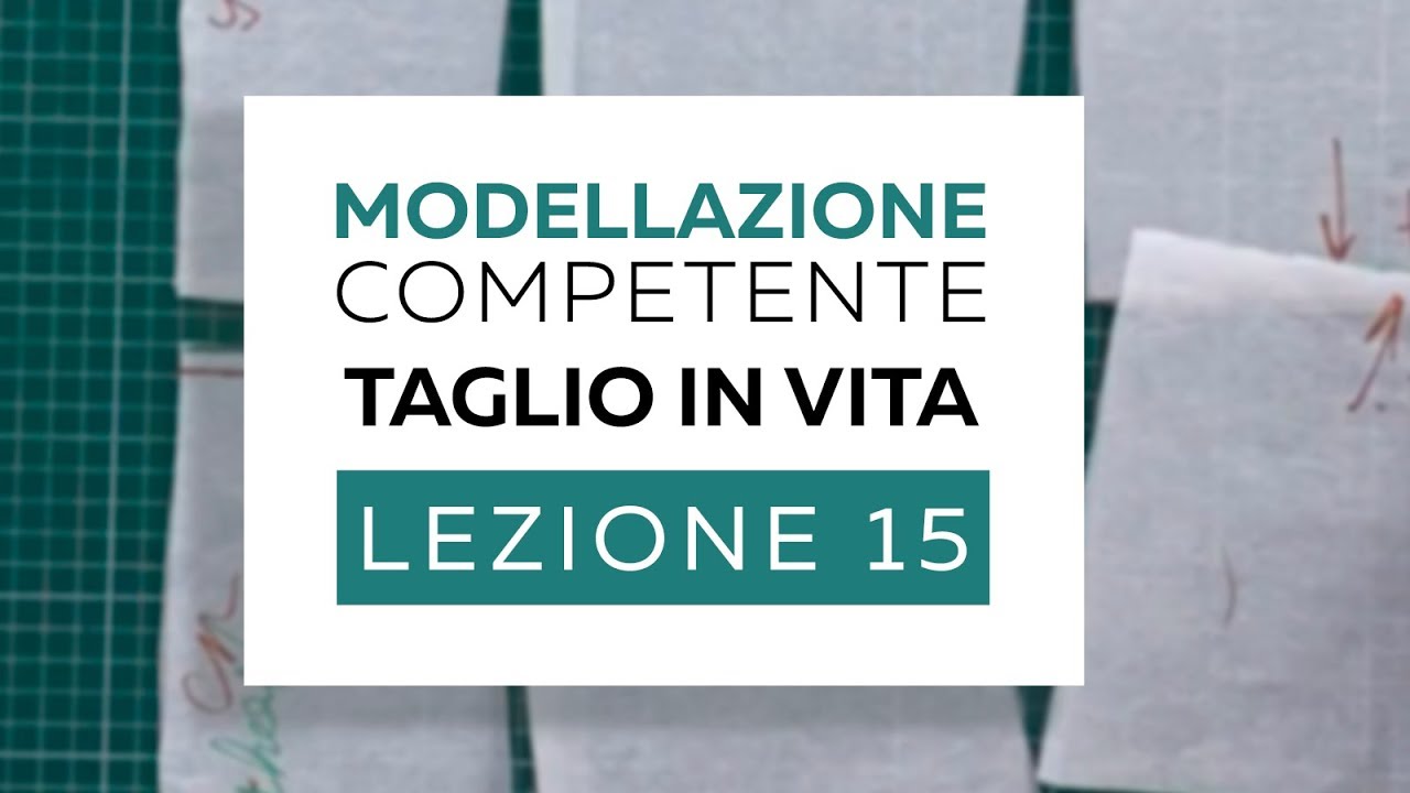 Modellazione base corpino. Taglio in vita e gonna svasata chiudendo le pince. Lezione 15
