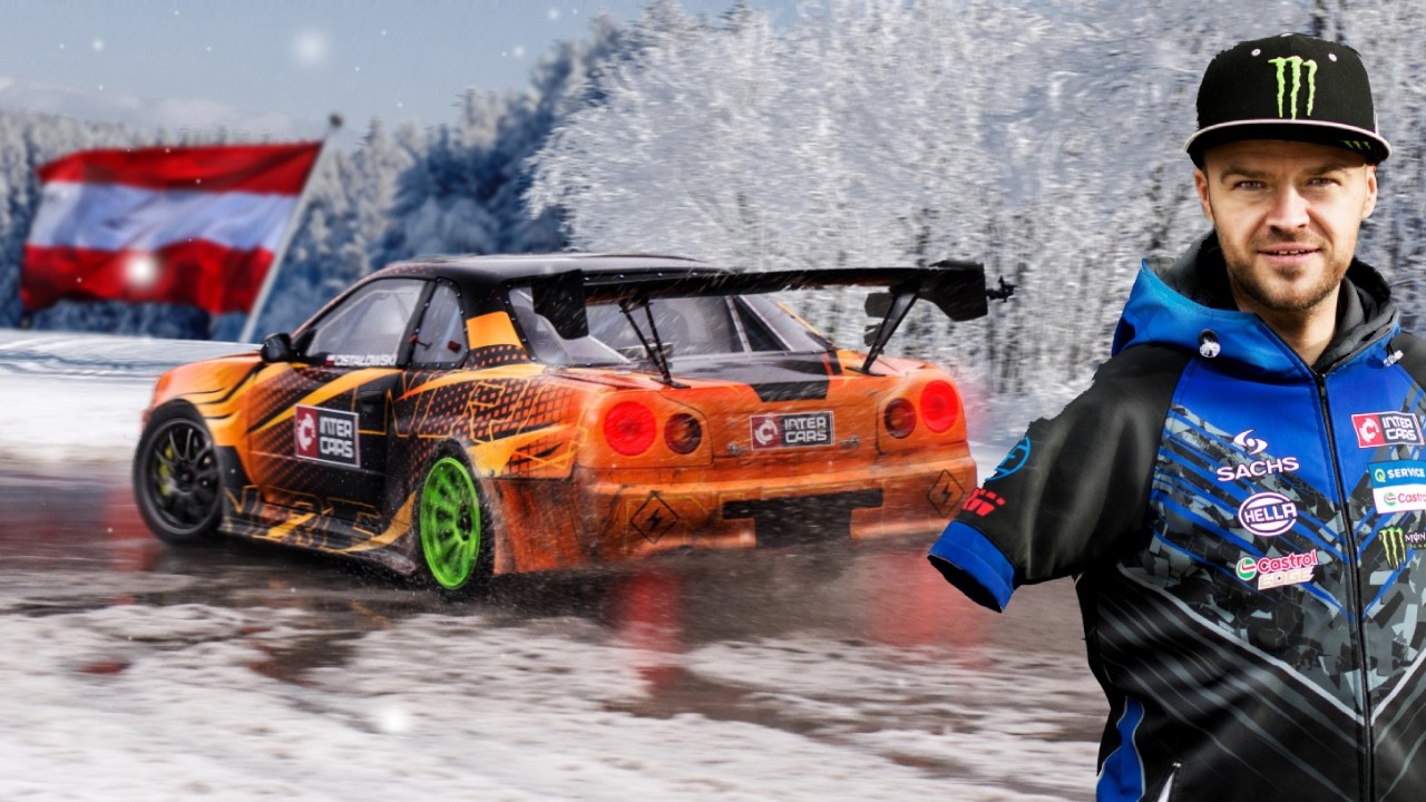 JännerRallye w AUSTRII Jadę Skyline na Rajdzie 🤯 Wpadliśmy w poślizg busem z lawetą 😲😲