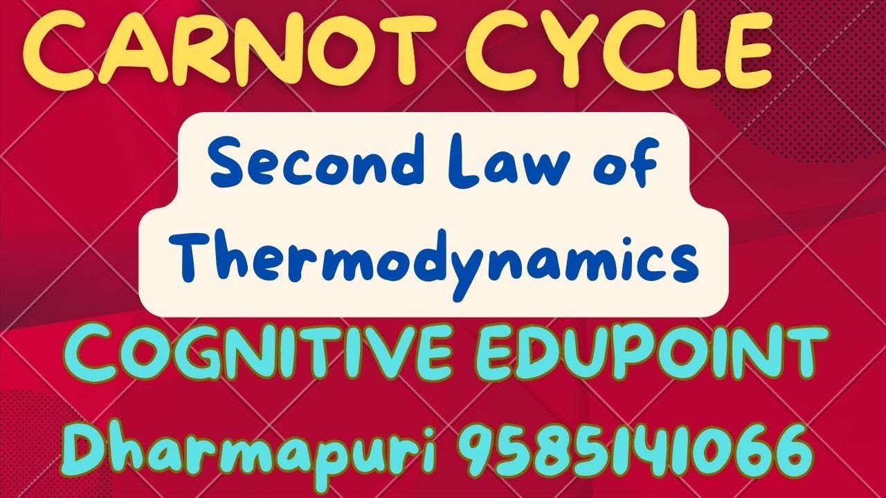 Carnot Cycle | Second Law of Thermodynamics | Physical Chemistry | NEET | UGTRB Chemistry