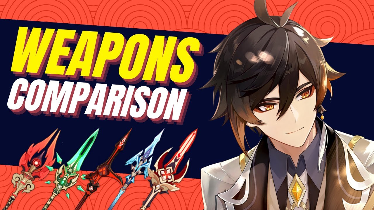Zhongli BEST WEAPONS comparison | Genshin Impact