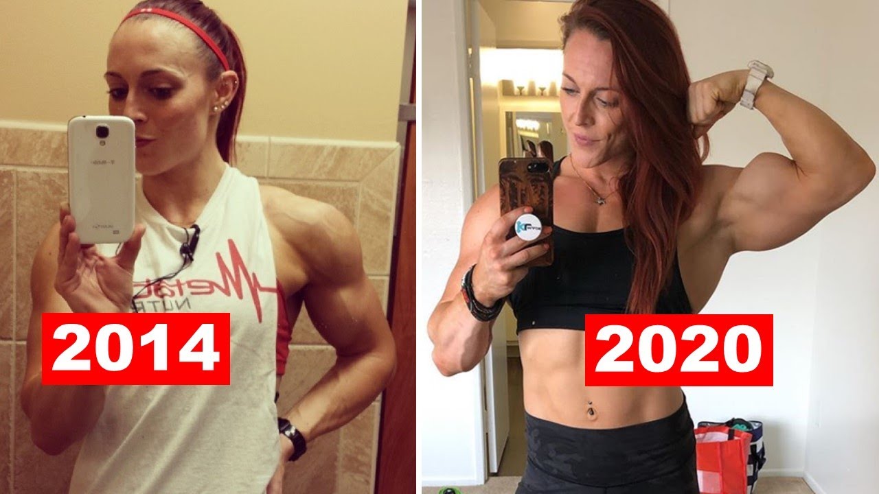 Female bodybuilding - Katie Lee | Then and Now 2014-2020 | Muscle body transformation