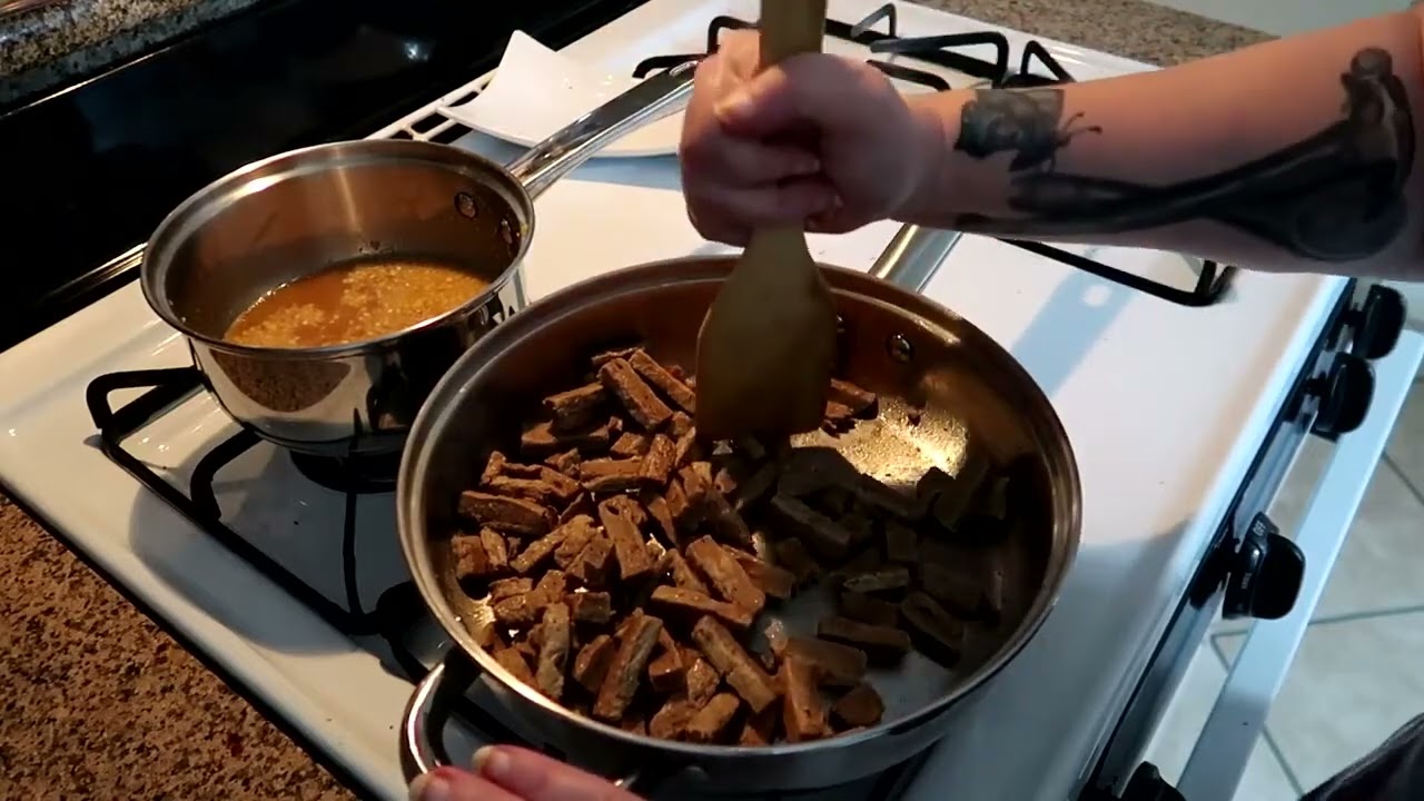 Honey Mustard Garlic Meatless Dish