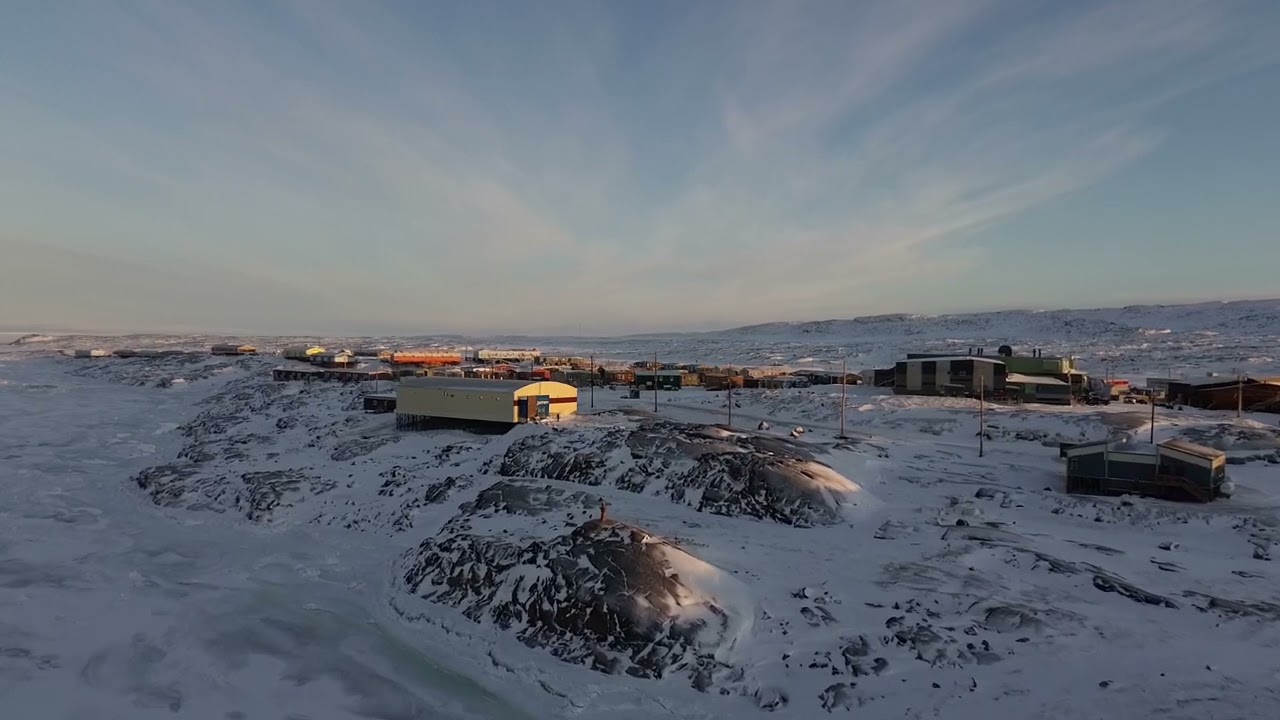 Kugaaruk from the air beautiful Inuit Community