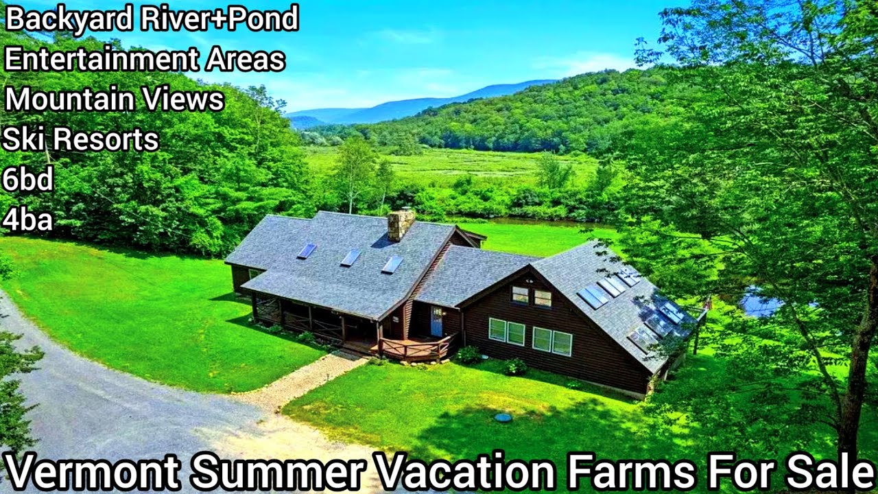 Vermont Waterfront Property For Sale | 18+ acres | Vermont Waterfront Summer Cottage For Sale