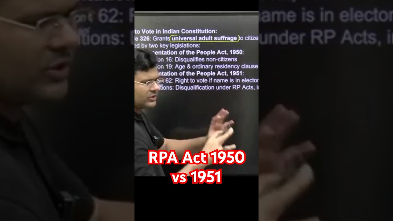 RPA act 1950 vs 1951 #chandramoulisir #trendingshorts #viralvideo #viralshorts #ytshorts