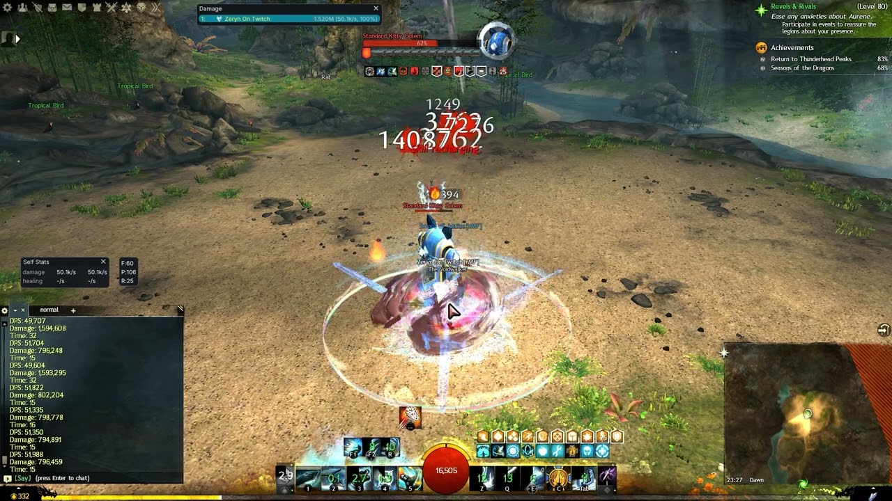 [GW2] Power Dragonhunter LB/GS Virtues 48.7k January 2026