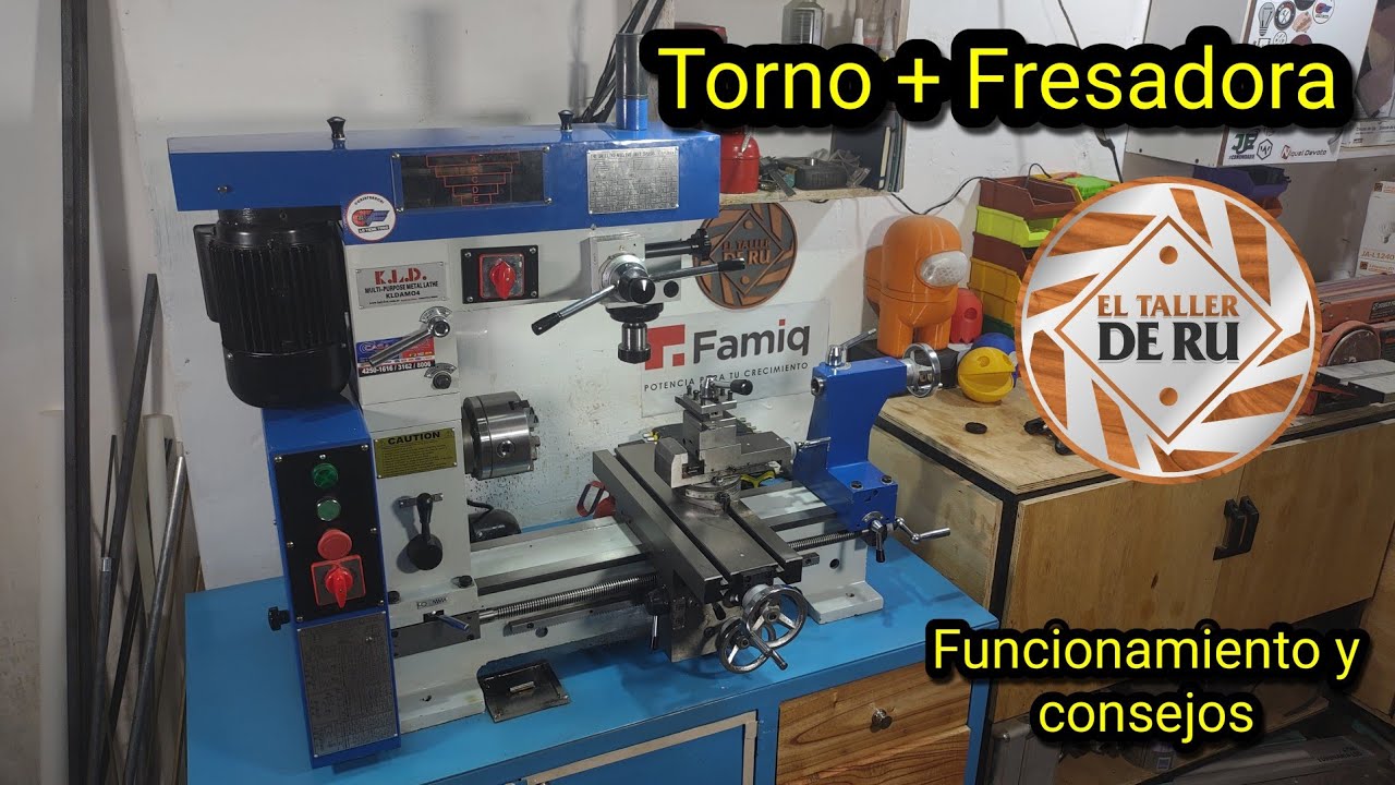 Torno + Fresadora KLDAM04 ( Torno Combinado)