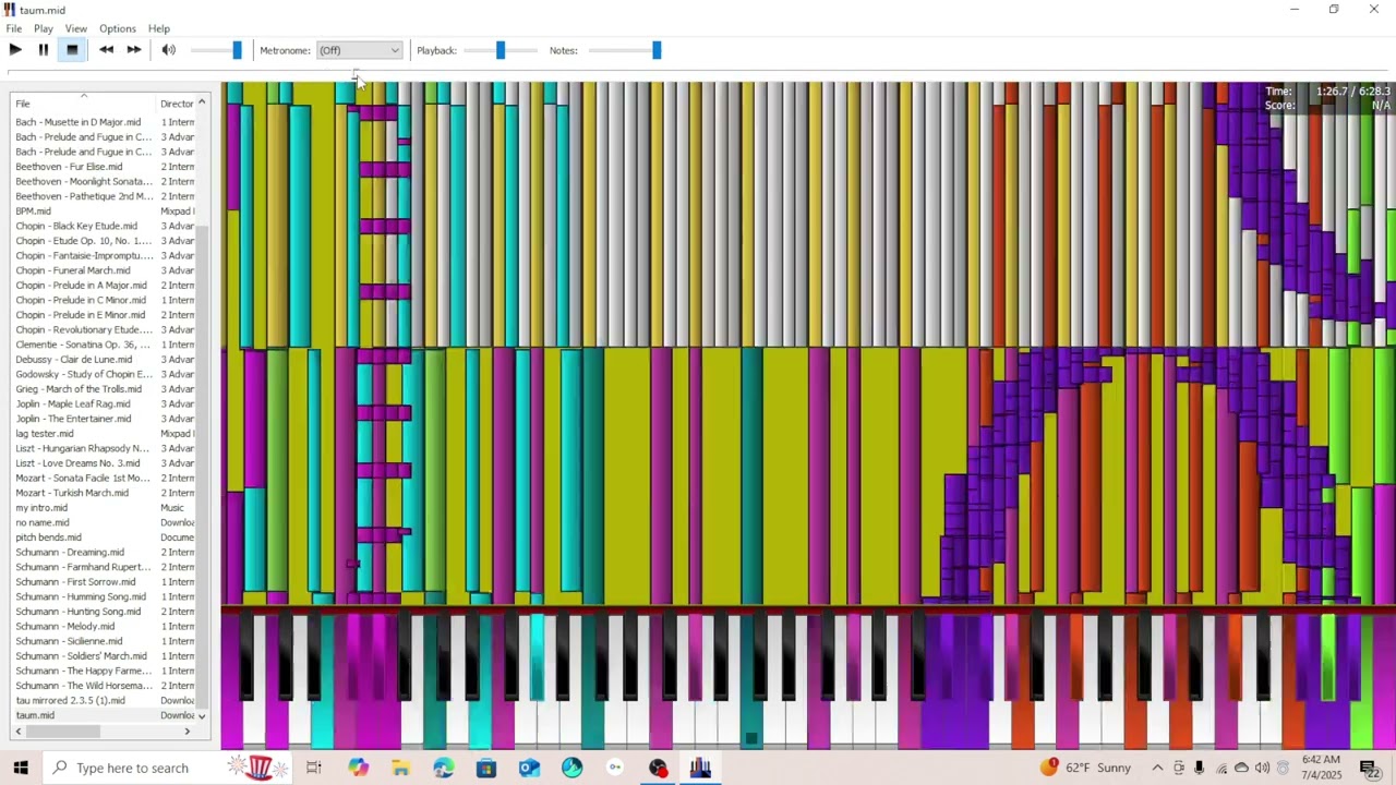 How to Change Colors in Piano From Above @metro-11thbatch