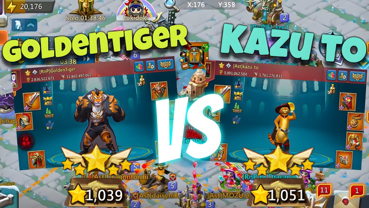 Lords Mobile - Epic WoW at K1039! GoldenTiger VS Kazu To! Royals at War
