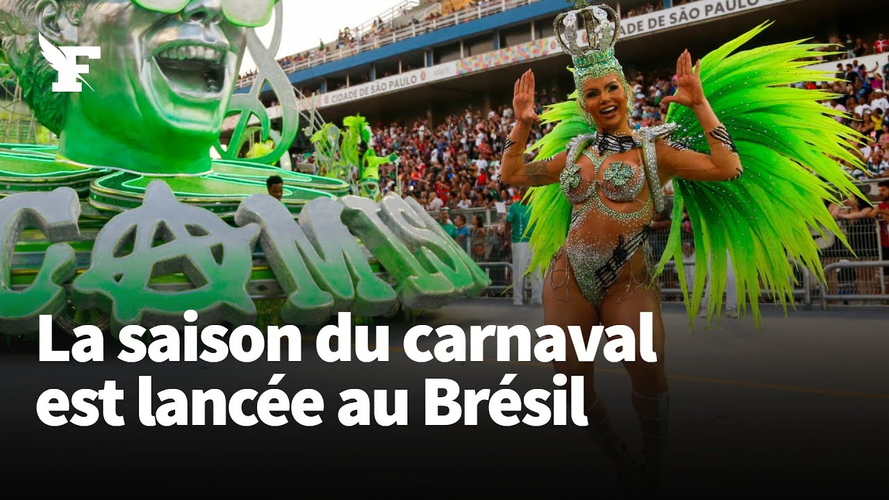 Brésil : les images flamboyantes des carnavals de Rio de Janeiro et de Sao Paulo