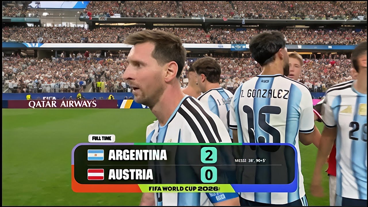 Argentina 2-0 vs Austria Highlights | Lionel Messi Double Goal | Fifa WC 2026