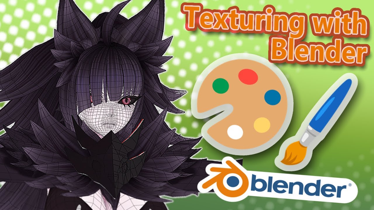 Starting to Texture 3D Vtuber model with Blender! [PART 6]