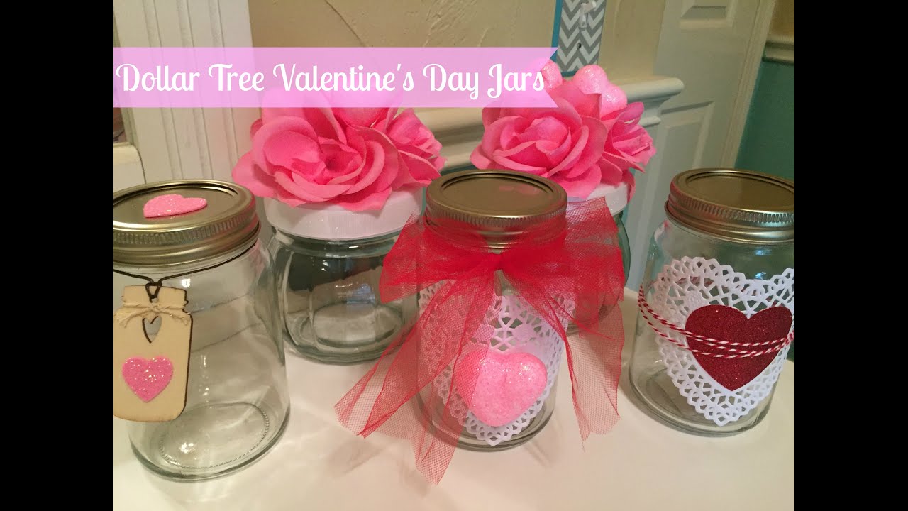 DOLLAR TREE DIY: Valentine's Day Decor Jars