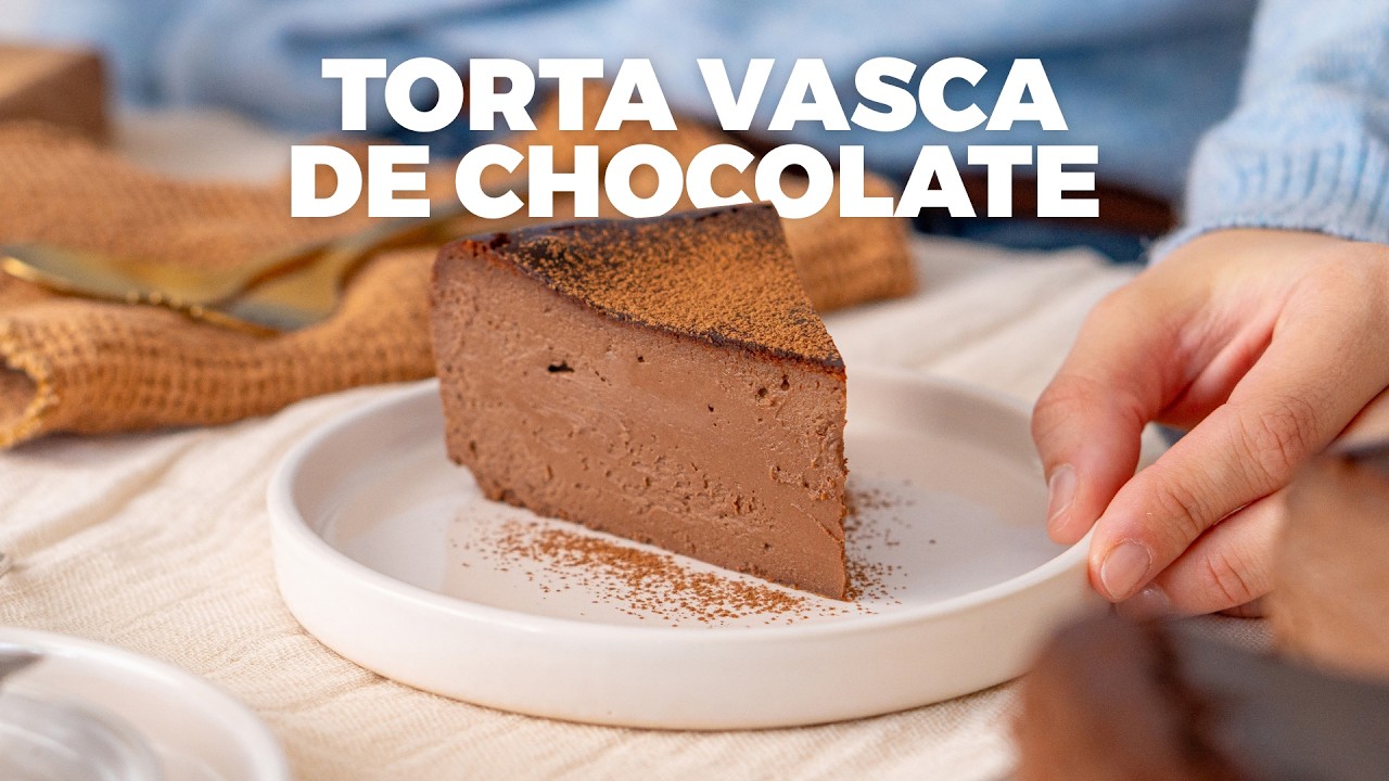 Torta vasca de chocolate | Pastel de queso quemado