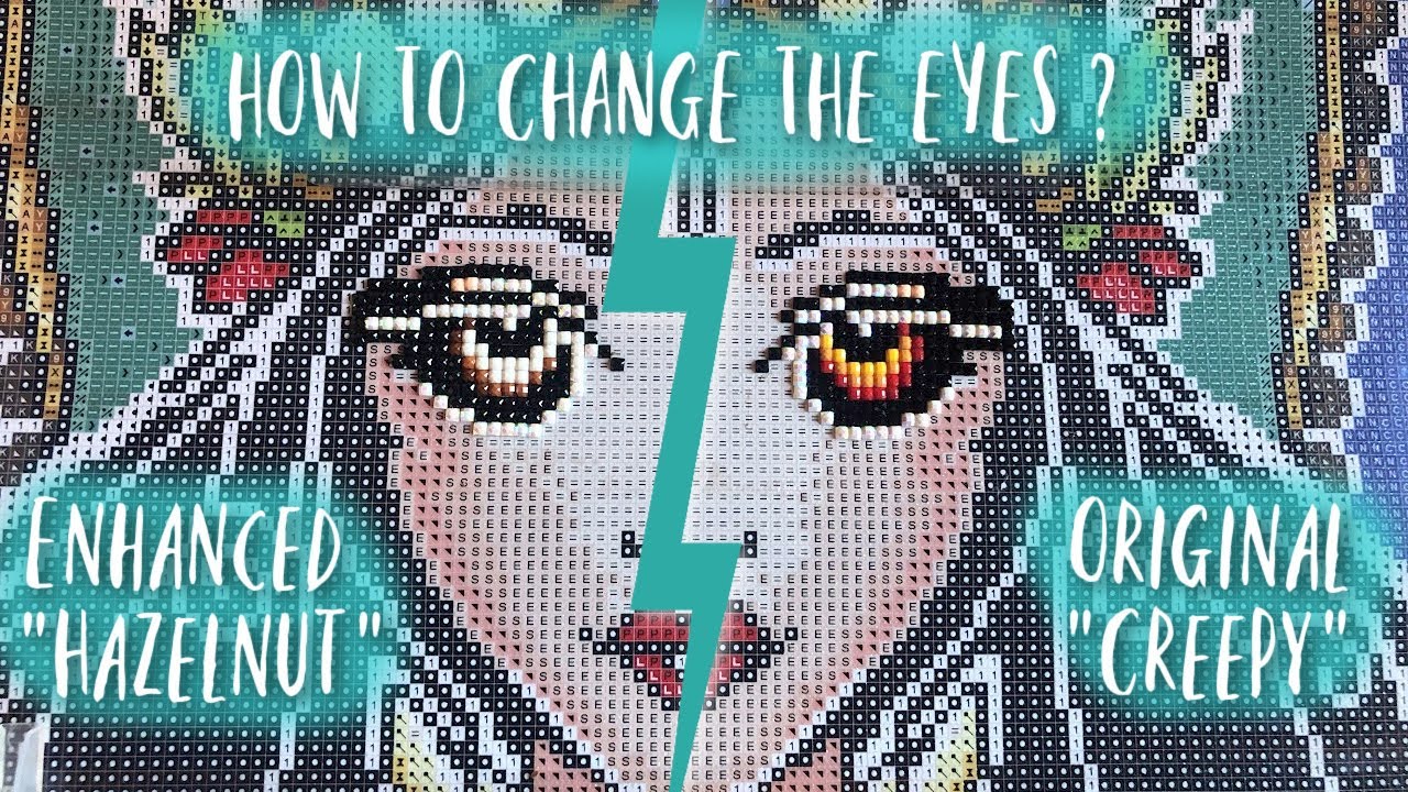 Mandie Manzano Princess Diamond Art Club - How to change the eyes ?