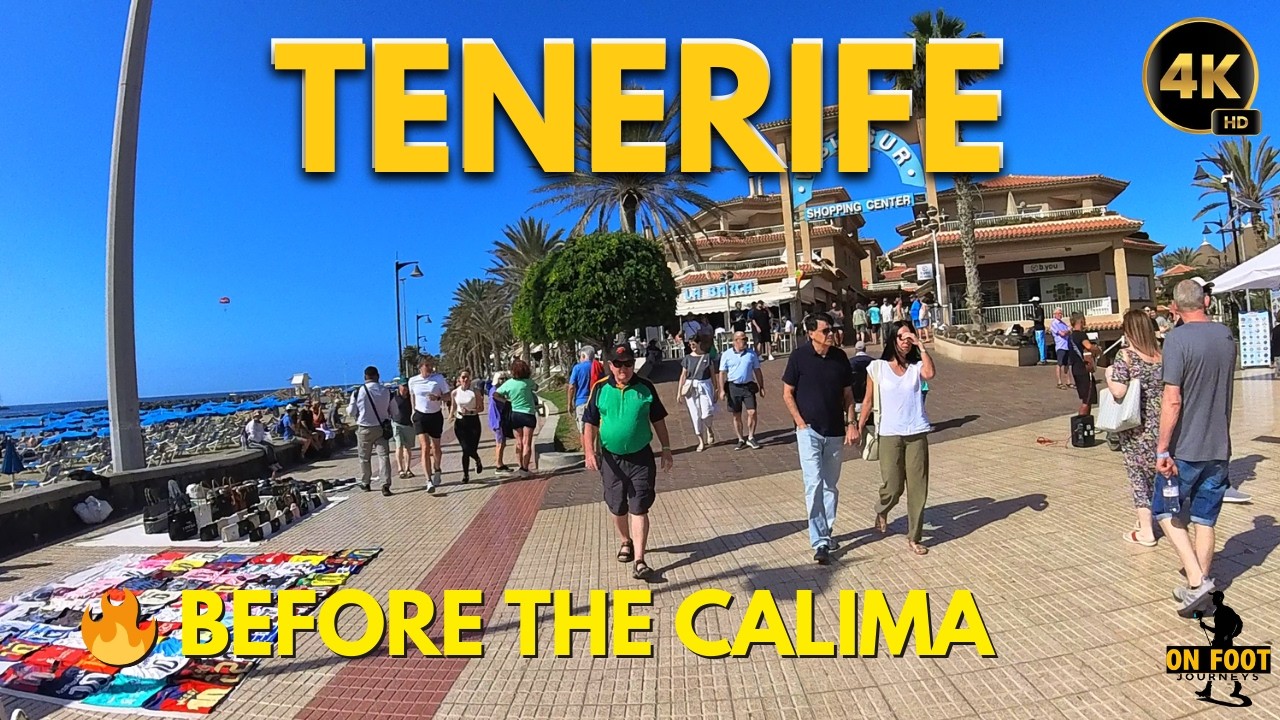 Tenerife - February 17, Just Before the Calima Arrived | Las Américas & The Golden Mile Walk 4K