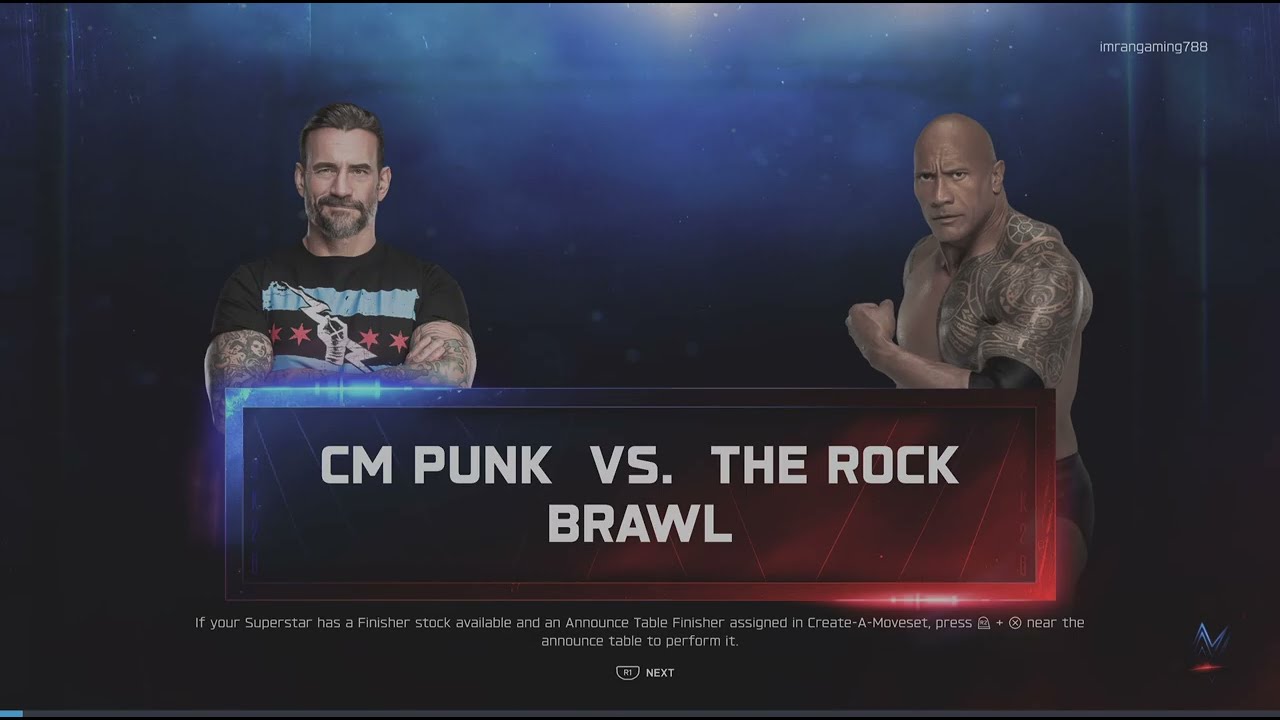 WWE 2K26 - CM Punk vs Rock Full Match match
