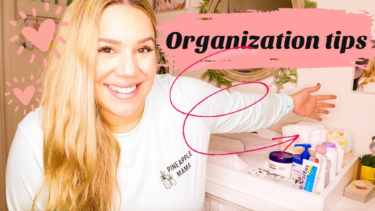 Tips to ORGANIZE your baby's CHANGING TABLE