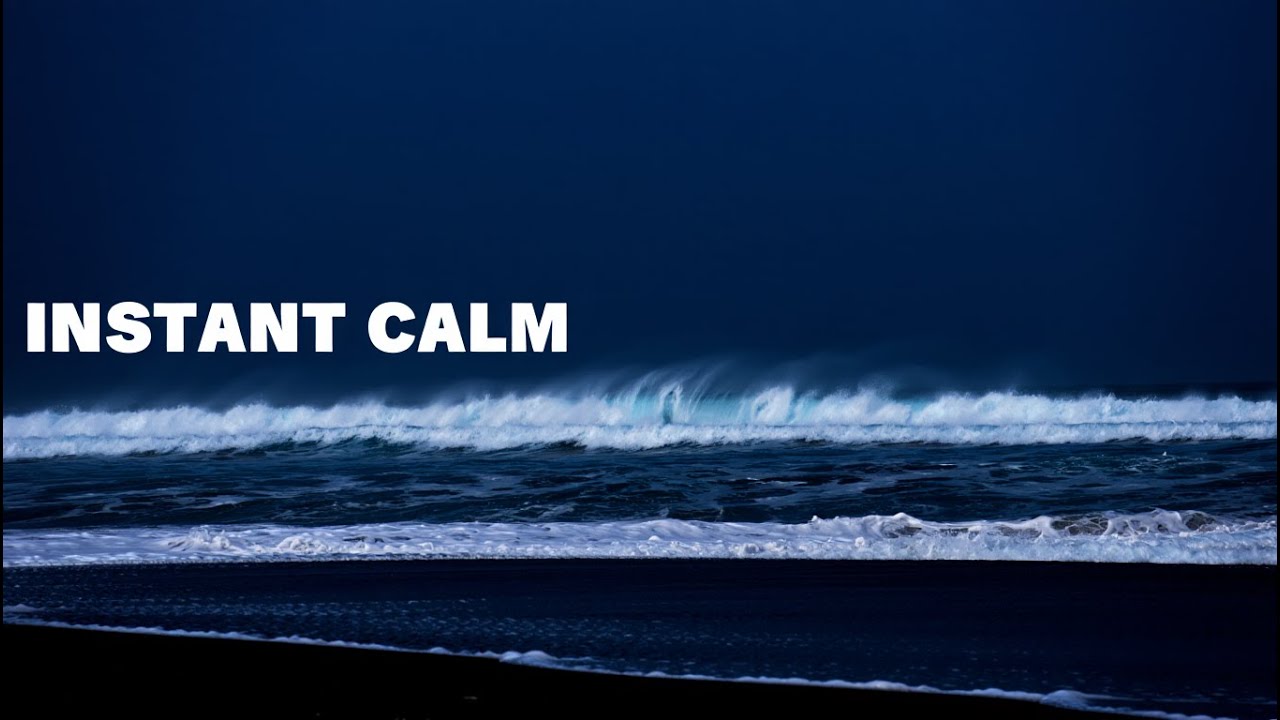 Clear Mind with Ocean Waves Sound for Sleeping 12 Hours 🌊 Soothing Night Waves,  insomnia Relief