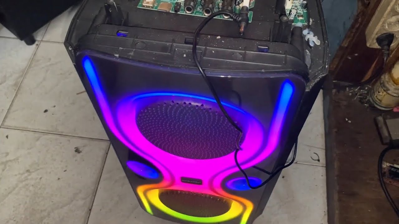 Perbaikan Speaker Simbadda CST 38N Trolley Speaker Karaoke Bluetooth Mega Bass
