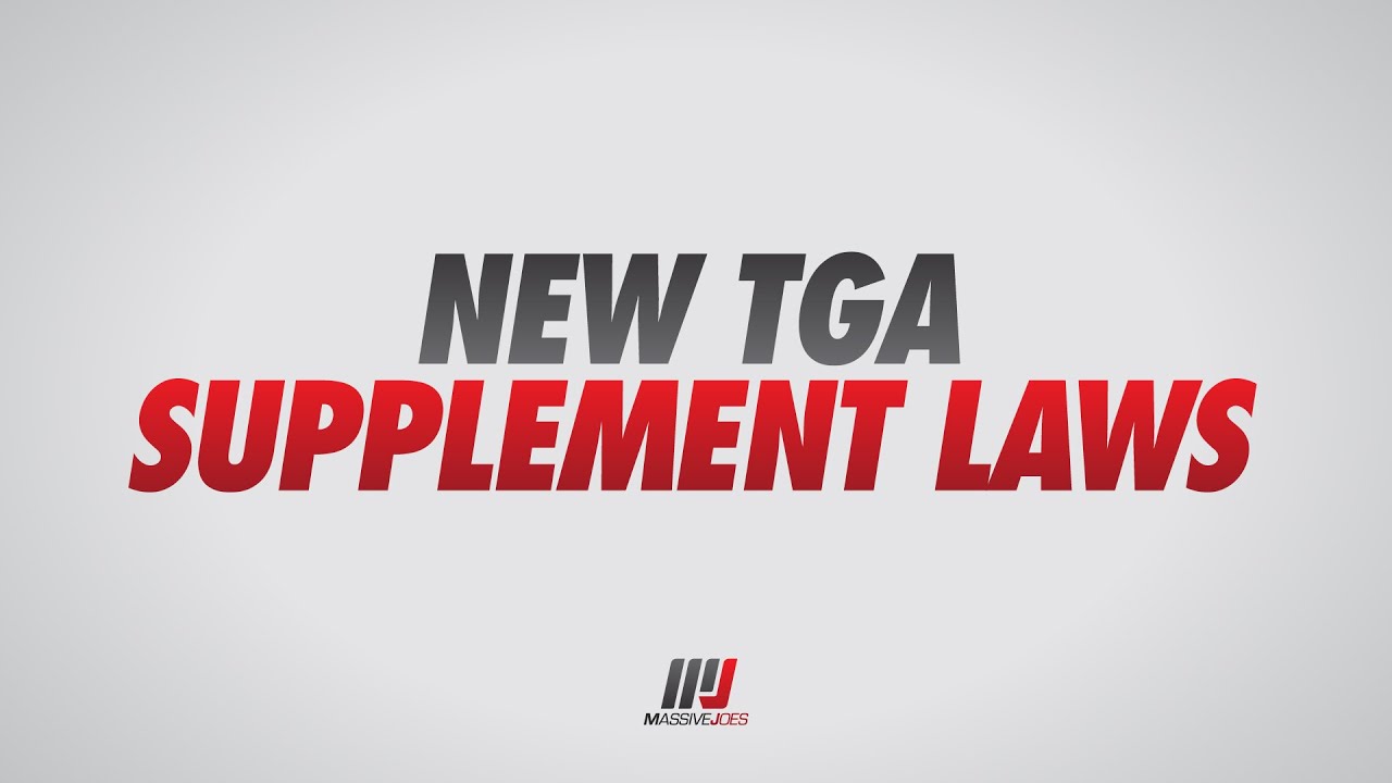 TGA Sports Supplement Declaration Laws Explained
