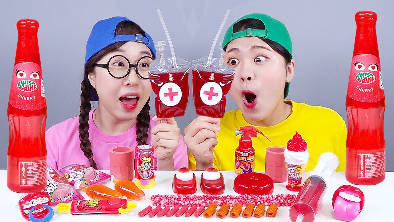 Kırmızı Gıda J&ouml;le Suyu Mukbang DONA