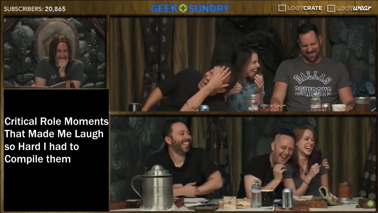 Critical Role Moments That Made Me Laugh so Hard I had to Compile them