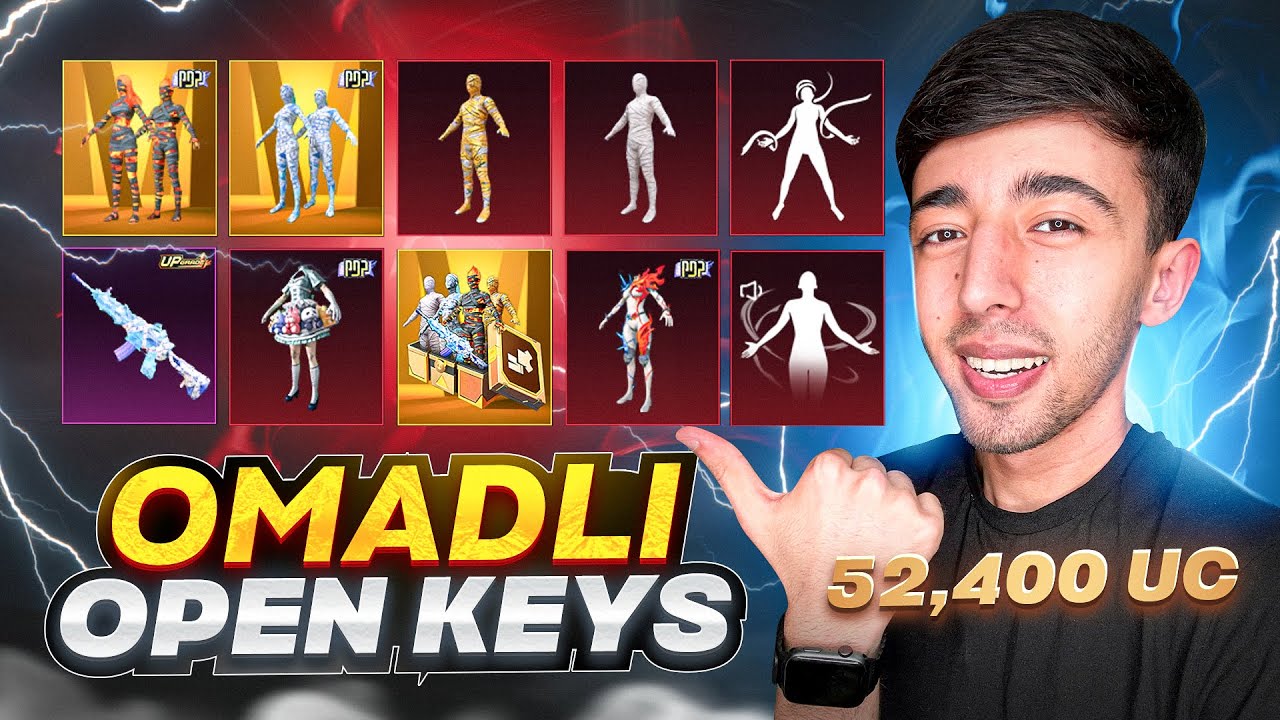 52,400 UC OMADLI OPEN KEYS 🥵 PUBG MOBILE!!!