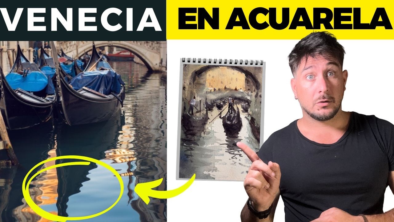COMO PINTAR Venecia en Acuarela: Paso a paso