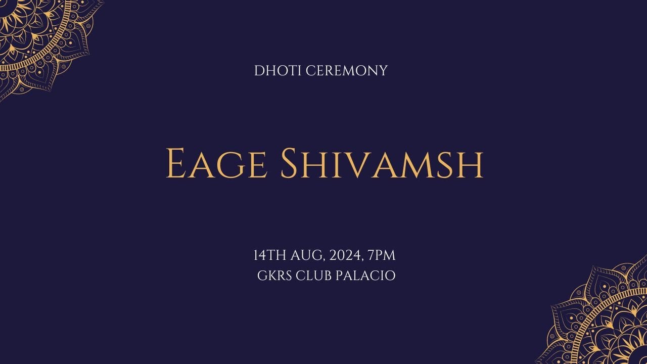 Eage Shivamsh Dhoti Ceremony