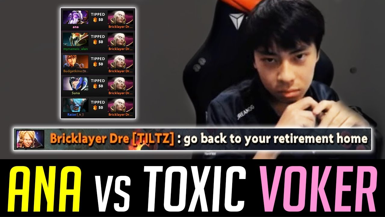 How ANA deal with TOXIC players in pubs DOTA 2