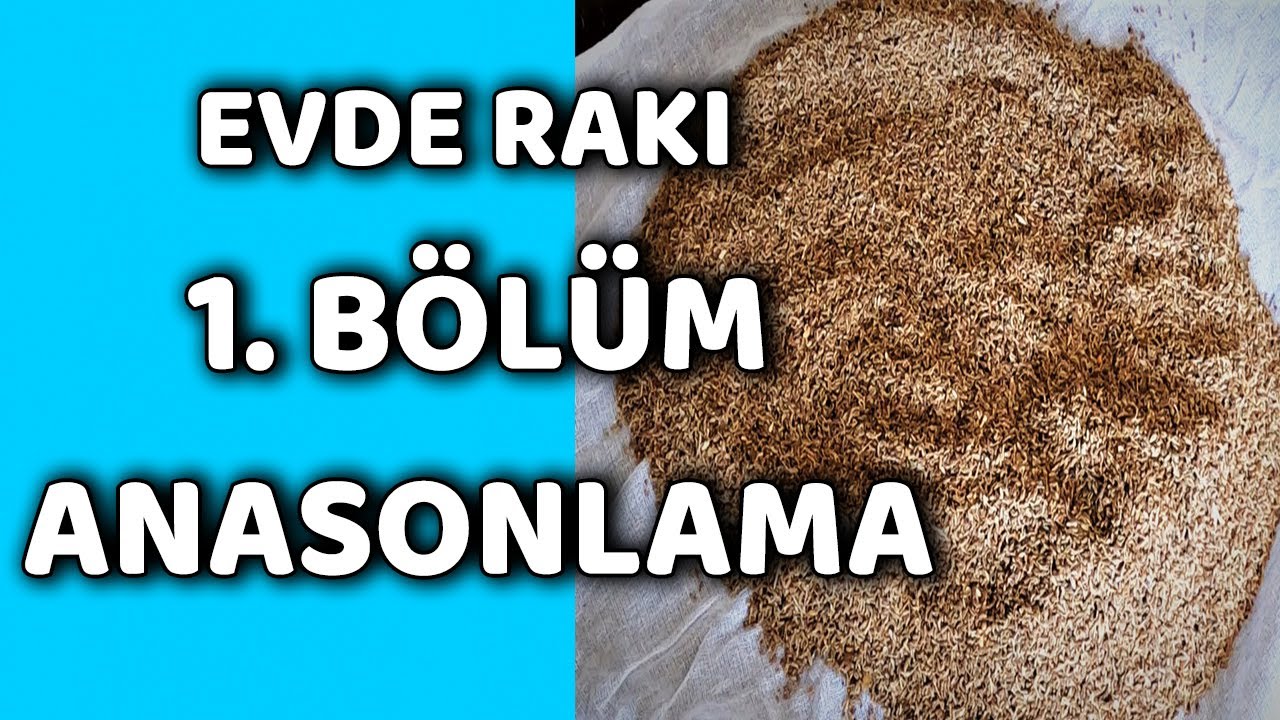 Evde Rakı Yap 1. Bölüm | Anasonlama