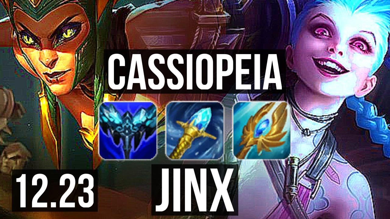 CASSIOPEIA & Rell vs JINX & Lulu (ADC) | Rank 2 Cassio, 8/2/3 | EUW Challenger | 12.23