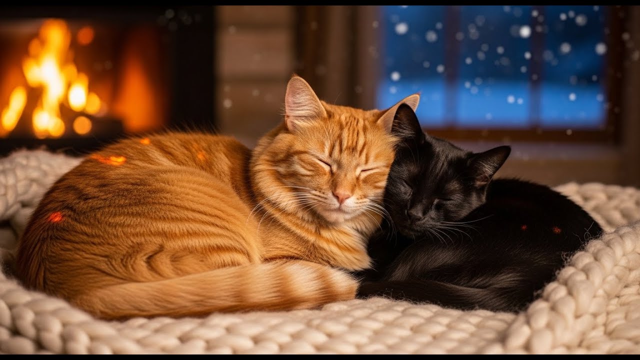 3 Hours of Cat Deep Sleep 🎄 Soft Piano Sounds for Deep Cat Sleep & Festive Cat Calm 💖