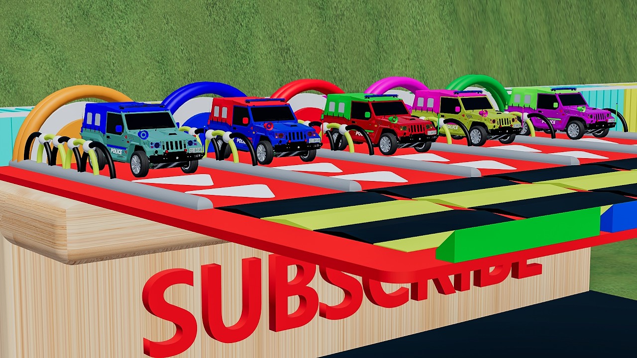 Garage with Colors   ALL MIXER TRUCK WITH DOUBLE FLATBED TRAILER TRUCK, TESLA, CAR COLOR   FS22