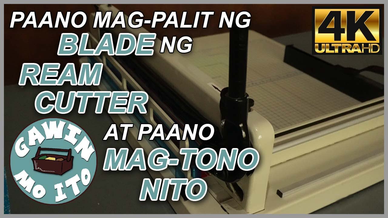 How to Change the Blade of a Ream Cutter | Paano Mag-Palit ng Blade ng Ream Cutter | Filipino