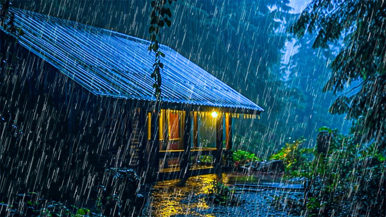Suara Hujan untuk Tidur – Hujan Malam dan Guntur Tenang untuk Fokus dan Relaksasi