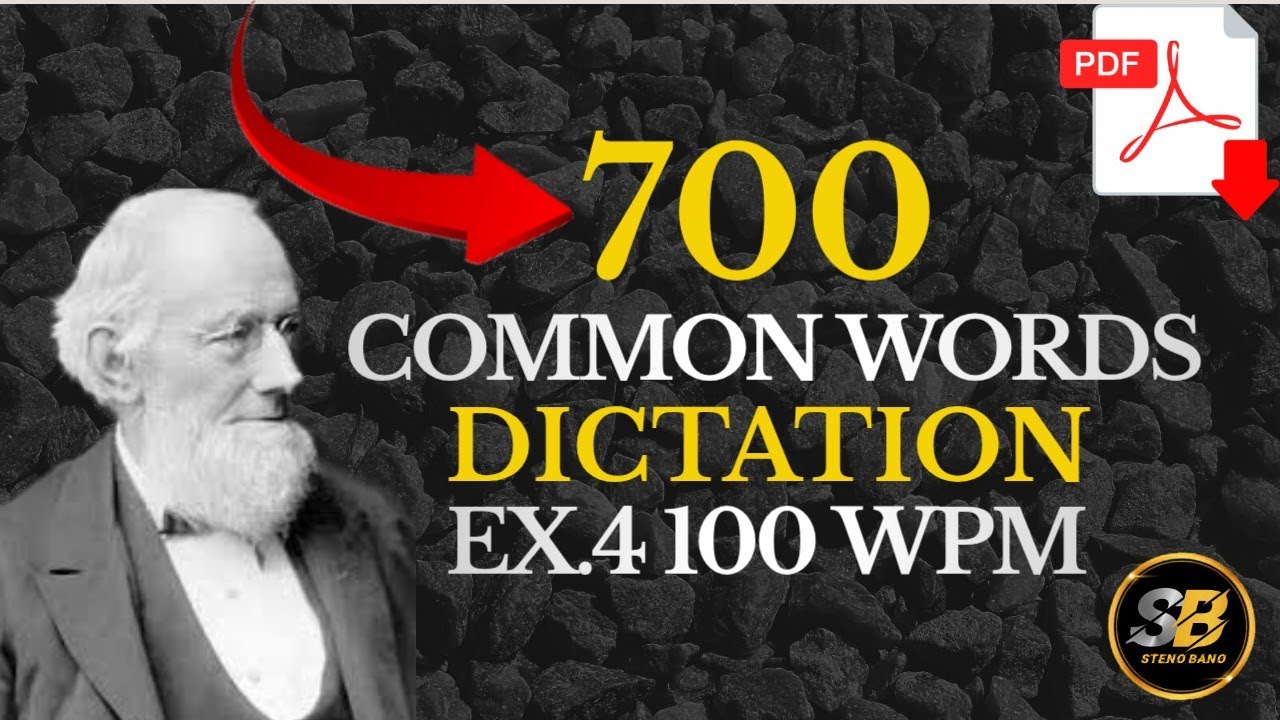 700 Common Words | Shorthand Dictation | 100 WPM | Boost Your Shorthand Skill | Exercise No.4