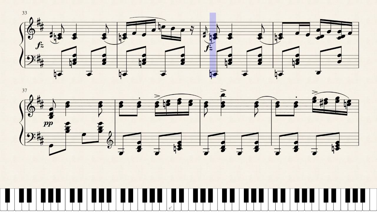 Schubert, Hungarian Melody in B minor, D 817. [Piano Tutorial]