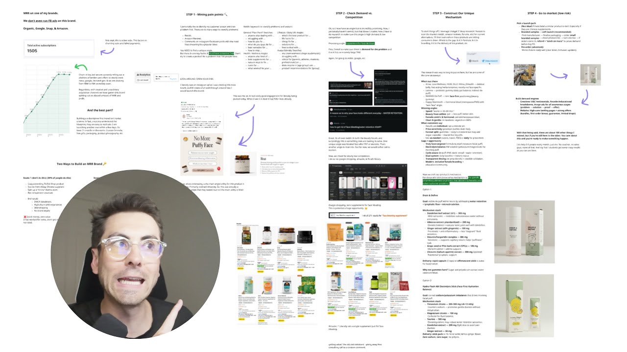 Speedrunning an MRR Ecom Brand from Scratch (Copy My Research)