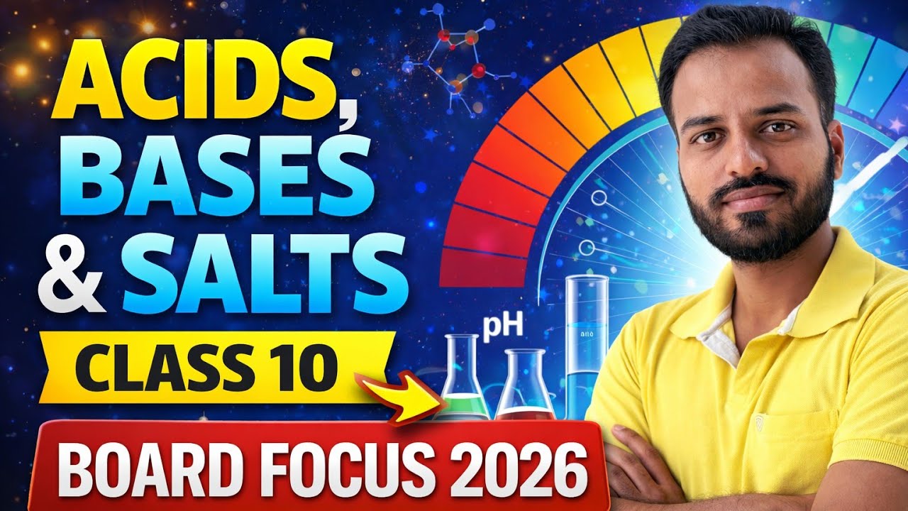 ACIDS, BASES & SALTS 🔥 Class 10 Chemistry | One Shot Complete Chapter | CBSE 2026