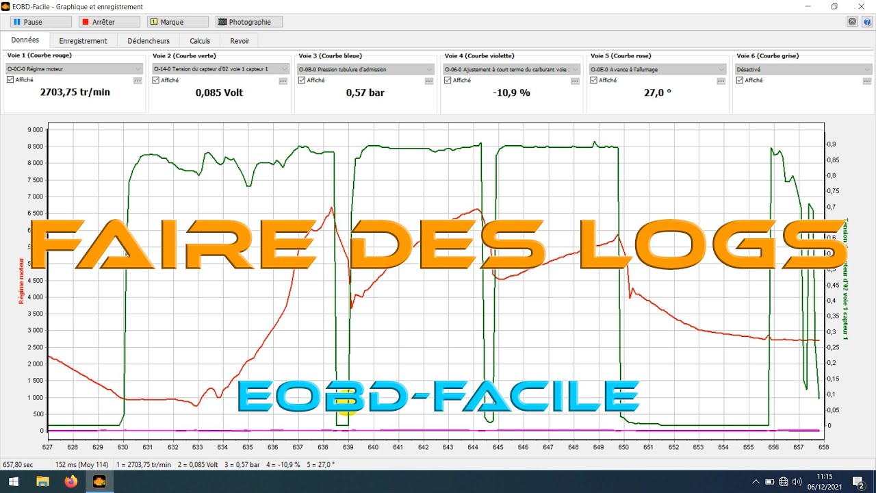 [Tuto] Faire de logs moteur - EOBD-Facile sur PC/Android avec ELM327